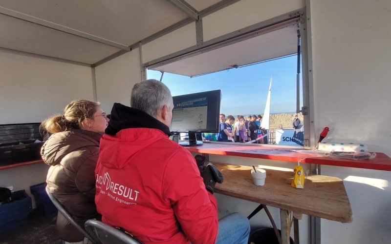 Dieuwertje en Paul van den Heuvel bij Beachrun Scheveningen